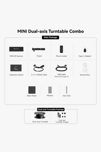 Revopoint 3D Scanner MINI Dual-Axis Turntable Combo