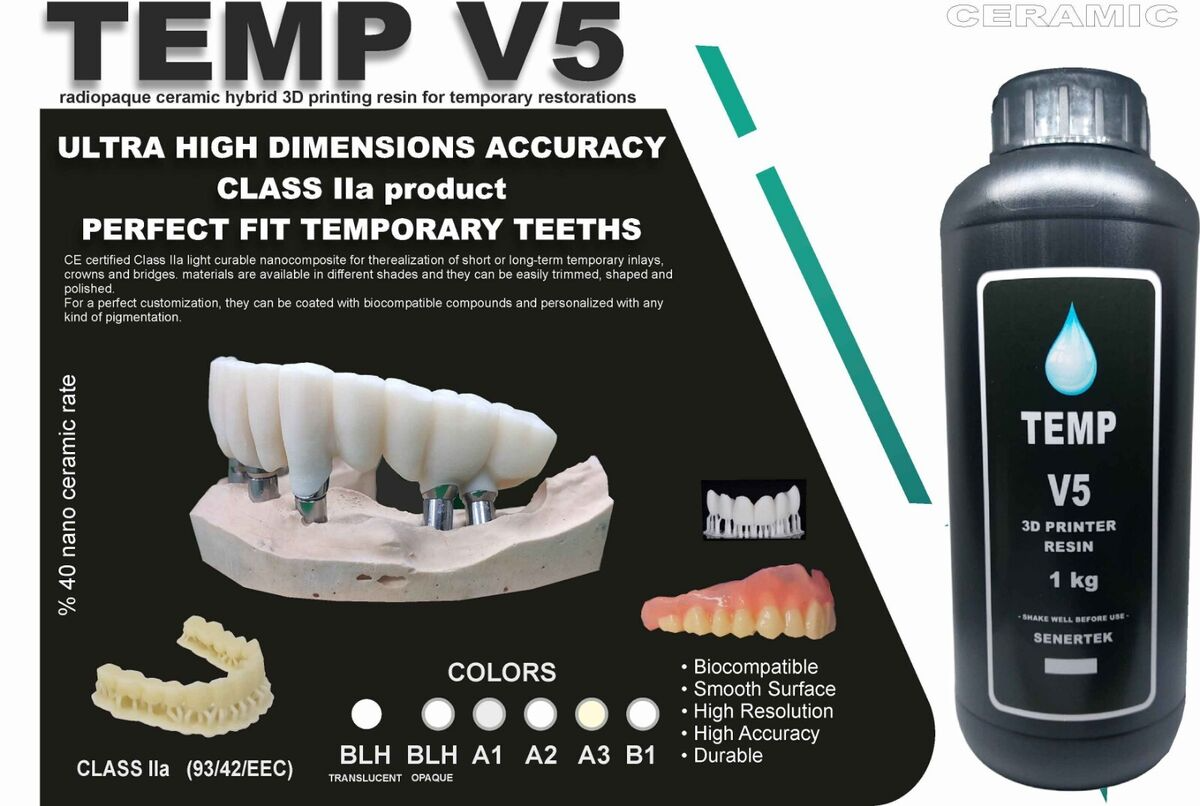 Senertek Temp V5 Dental Geçici Kron Reçinesi